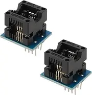 2PCS SOP8 SOIC8 SO8 SOP8 to DIP8 Programming Adapter IC Socket Converter Module Programmer Adapter 24 * 20mm Socket Converter 150mil