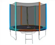 8ft Round Trampoline Multi-Coloured