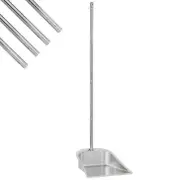 Dust Pan Long Handled - 42.3" Indoor Outdoor Metal Dust Pans, Heavy Duty Stan...