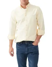 [Rodd & Gunn] Gunn Oxford Long Sleeve Sports Fit Shirt in Lemon