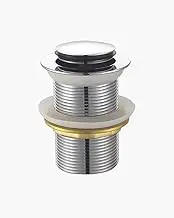 Bathroom Sink Waste Plug Pop Up Brass Chrome Basin Waste Drain 40mm no Overflow