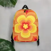 Cool Flower power pattern Minimalist Backpack