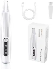SZMDLX Dog Paw Trimmer with LED Light, 9mm Blade, Low Noise, Rechargeable Pet Clipper for Dogs, Cats, Rabbits, Grooming for Paws, Ears, Face, Rump