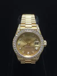 在飛比找Yahoo!奇摩拍賣優惠-【益成當舖】流當品 黃K勞力士ROLEX79158型女錶 7