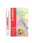 Stabilo Highlighter Pastels Pink Color Textmarker Pocket Clip Pen Pack of 10