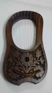 Rosewood Handmade Lyre Harp 10 Metal Strings/ Lyre Harp 10 Strings/Lyra Harp