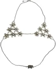 [ａ aternee] Body Chain Bra for Women and Girls Adjustable Acrylic Bra Chain Body Jewelry Fashion Necklaces for Dress up Cosplay Concerts