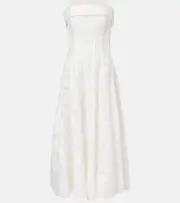 [Simkhai] Simkhai Imogen jacquard bustier dress UK 10 white