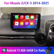 4+64 Wireless CarPlay Android Head Unit Car Radio For Mazda 2/CX-3 2014-2021