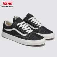 在飛比找momo購物網優惠-【VANS 官方旗艦】Old Skool 男女款黑色牛仔布滑