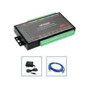 HF6508 8-Ports Remote I/O Controller 8DI 8DO IoT Communication Device w/ Adapter