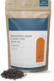 TeaNOURISH Nourishing Indian Classic Chai Tea | Full Bodied Assam CTC Tea Blended with 15% Black Tea Leaves| Freshly Sourced Direct from Origin - 200 g