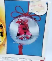 Walco Holiday RINGING BELLS Vintage Sequin Bead Christmas Ornament Craft Kit NOS