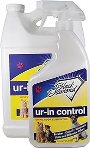 Ur-in Control Eliminates Urine Odors – Removes Cat, Dog, Pet, Odors Human Smells From Carpet, Furniture, Mattresses, Grout and Pet Bedding, Concrete. Biodegradable Enzymes. (1-Quart/1-Gallon)
