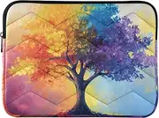 Sleeve Laptop Bag Thin Computer Carrying Bag Colorful Tree Protective Case with Zipper