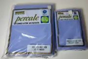 VTG Montgomery Ward Full Size Flat Percale Sheet & 2 Pillow New Lt Purple