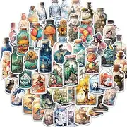 50Pcs Aesthetic Stickers for Water Bottle, Graffiti Waterproof Vinyl Stickers Pack for Hydroflask Laptop Guitar Computer Phone, Trendy Cute Stickers for Teens Kids