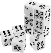 VICASKY 10pcs Resin Dices Dice Game Props Lightweight Portable for Bars Gatherings