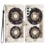 For Samsung Galaxy A25 5G Case PU Leather 3D Pattern Flip Wallet Phone Cover