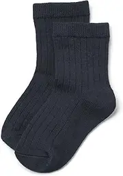 [Wheat] Unisex Children's Wool Rib Vilde Socks
