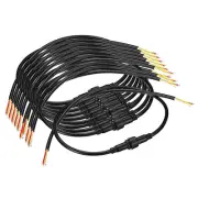 10Pairs 3 Core IP65 Male Female Plug LED Connector 18AWG 3Pin Pigtail 50CM Cable