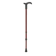 Rebotec Simplex, Ambidextrous walking stick with Fritz or Derby Handle, Red Wine