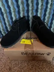 Bearpaw Size 10 Skye Black, New with box