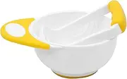 Food Masher Bowl Set | Vegetable Crusher with Grinding Rods | Anti-Slip Anti-Scalding Food Mill Bowl for Making Vegetable Puree Fruit Puree