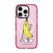iPhone 16 Pro Impact Case MagSafe Compatible Stefan Marx- Banana (Black Outline)