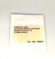 RARE CREATIVE LABS EXPLORER/FRONTIER CT2900 SOUND BLASTERCD 83-100-000021 RM4-B0