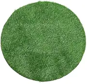 VICASKY Realistic Artificial Grass Mat Round Greenery Turf Centerpiece for Outdoor Cover Dining Table Decoration Durable Synthetic Grass Rug for Use