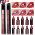 5 IN 1 Lip Gloss Set Velvet Matte Lipstick Waterproof Long Lasting Non-stick Cup