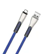 Woven Cloth 1.2M 2.4A Type-C Fast Charging Data Cable for Samsung Xiaomi Huawei BLUE COLOR