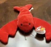 RARE Ty Beanie Baby Pinchers the Lobster (4026) Retired Tags 6-19-93 PVC Pellets