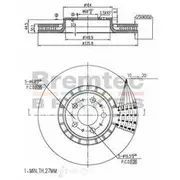 Bremtec Euro-Line GeoZinc Coated Brake Rotor - BDR16130EL