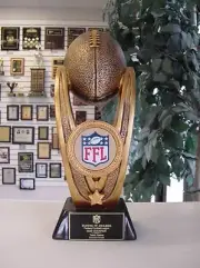 NEW HEAVY FFL FANTASY FOOTBALL TROPHY AWARD 3 SIZES AVAILABLE LARGE M~RF139C *