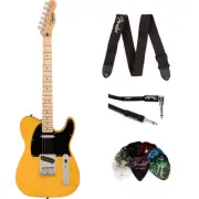 Squire Sonic Telecaster Electric Guitar Bundle w/ Strap, Cable 10' & Picks KIT