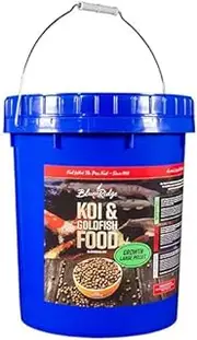 Blue Ridge Koi Fish Food 14lb - Koi Food Large 3/16" Growth Formula, Goldfish Food, Premium Fish Food for Ponds, Ponds Fish Food, Floating Pond Pellets
