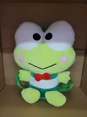 Original Hello Kitty Sanrio Keroppi Plush Backpack 14"×11" Stuffed Doll NWT L@@K