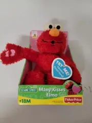 Fisher Price Many Kisses Elmo Talking Plush Toy 2007 Valentine Dead Battery