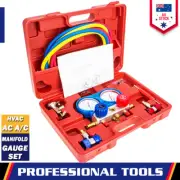R134a HVAC A/C Refrigeration Manifold Gauge & Hose Sets Air Conditioner Pressure (for: Honda)