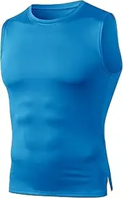 [VgueElegc] Men's Compression Tight Muscle Tank Top Base Layer Tank Tops for Men Male Sleeveless Compression Shirt
