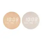 LED Wall Clock with Temperature Date Display Quiet Operate for Bedroom Office