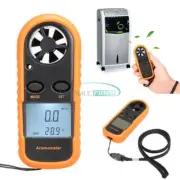 Digital LCD Anemometer Wind Speed Meter Tester Temperature Gauge Thermometer New