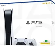 PlayStation 5 Slim Console With Two DualSense Wireless Controllers (Disc Edition)