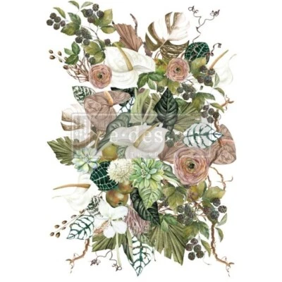 Anthurium | Decor Transfers | Redesign with Prima | Rub On Transfer Floral