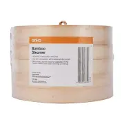 100% Genuine! DAVIS & WADDELL 1-Tier Natural Bamboo Steamer 30 x 30 x 10cm!