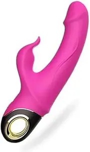 Multispeed Thrusting G-Spot Vibrator - 2.5mm Thickened Soft Silicone Dildo with Round Handle for Women
