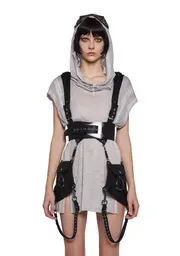 [DARKER WAVS] Flanger Harness Vest With Hip Bags