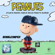 CHARLIE BROWN Atlanta Braves Peanuts Bighead Exclusive MLB Bobblehead